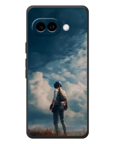 Чохол для Google Pixel 10a з картинкою «Герой PUBG на скелі»