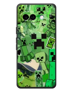 Чохол для Google Pixel 10a з картинкою «Кріпери Minecraft»