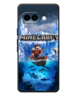 Чохол для Google Pixel 10a з картинкою «Minecraft льодянийсвіт»