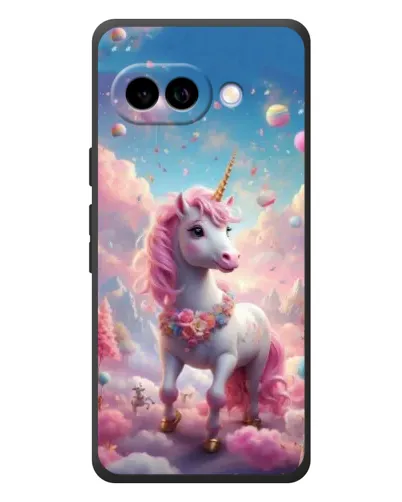 Чехол для Google Pixel 10a с картинкой «Единорог среди облаков»