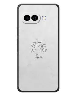 Чохол для Google Pixel 10a з картинкою «Івана 3:16 Хрест»