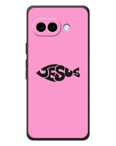 Чохол для Google Pixel 10a з картинкою «Рожевий символ Jesus»