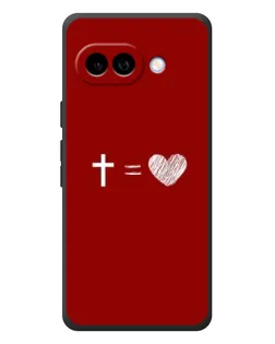 Чехол для Google Pixel 10a с картинкой «Уравнение любви»