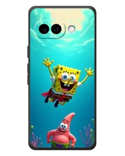 Чехол для Google Pixel 10a с картинкой «Спанч Боб под водой»