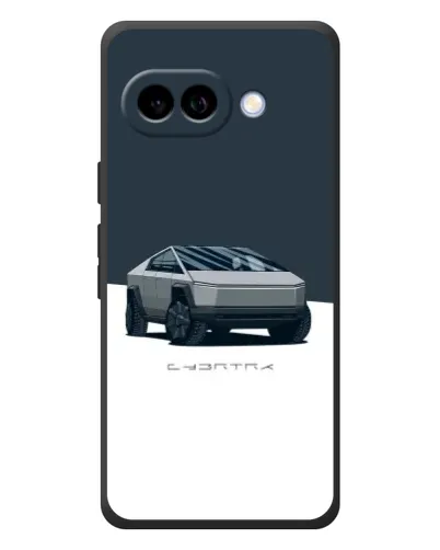Чохол для Google Pixel 10a з картинкою «Сріблястий Cybertruck Tesla»