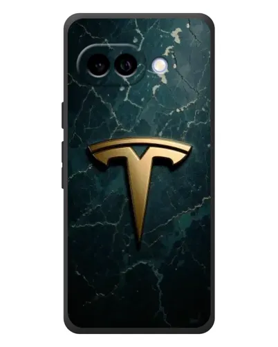 Чохол для Google Pixel 10a з картинкою «Мармурова Tesla Gold»