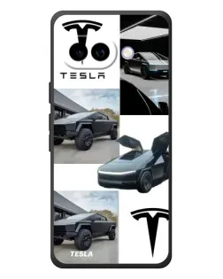 Чохол для Google Pixel 10a з картинкою «Колаж Cybertruck Tesla»