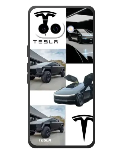 Чохол для Google Pixel 10a з картинкою «Колаж Cybertruck Tesla»