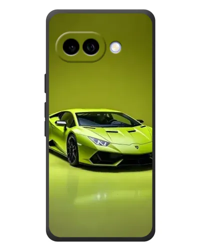 Чохол для Google Pixel 10a з картинкою «Салатовий Lamborghini Huracan»