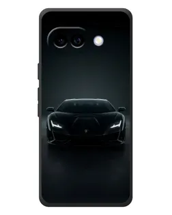 Чохол для Google Pixel 10a з картинкою «Чорний Lamborghini Aventador»