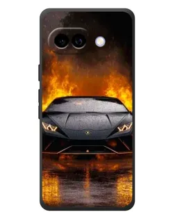Чохол для Google Pixel 10a з картинкою «Lamborghini у вогні»