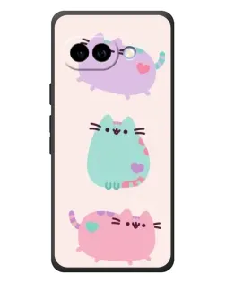Чехол для Google Pixel 10a с картинкой «Pusheen трио»