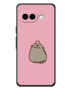 Чехол для Google Pixel 10a с картинкой «Pusheen сердце»