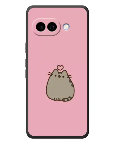 Чехол для Google Pixel 10a с картинкой «Pusheen сердце»