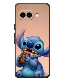 Чехол для Google Pixel 10a с картинкой «Стич ест шоколад»