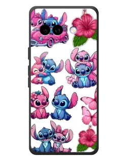 Чехол для Google Pixel 10a с картинкой «Стикеры Stitch и Angel»