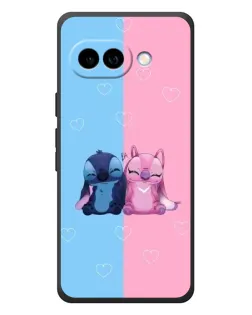 Чехол для Google Pixel 10a с картинкой «Stitch и Angel Love»