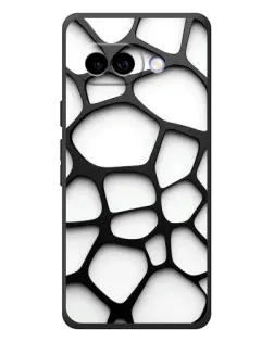 Чохол для Google Pixel 10a з картинкою «Біла об'ємна сітка»