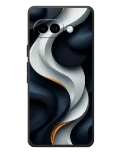 Чохол для Google Pixel 10a з картинкою «Об'ємні чорно-білі стрічки»