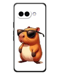 Чохол для Google Pixel 10a з картинкою «Капібара в окулярах»