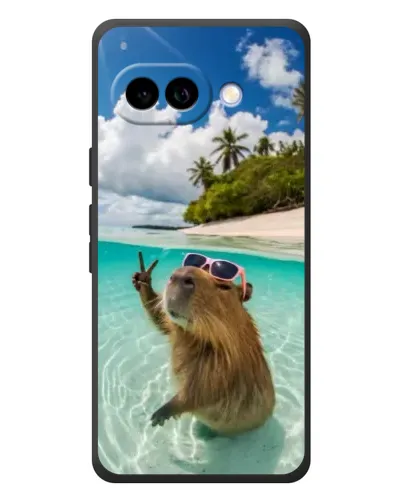 Чохол для Google Pixel 10a з картинкою «Капібара на морі»