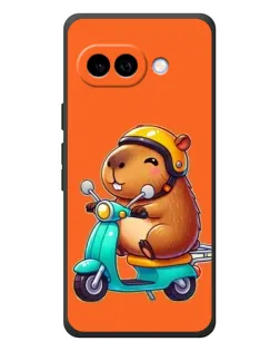 Чохол для Google Pixel 10a з картинкою «Капібара на скутері»