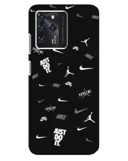 Чехол для Google Pixel 2 XL с картинкой «Nike Black Pattern»