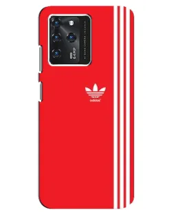 Чехол для Google Pixel 2 XL с картинкой «Красный минимализм Adidas»