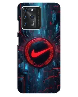 Чехол для Google Pixel 2 XL с картинкой «Техногенный стиль Nike»