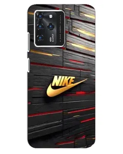 Чехол для Google Pixel 2 XL с картинкой «Золотой Nike на металле»