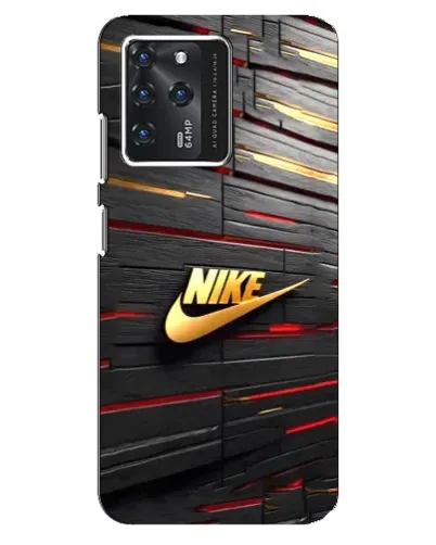 Чехол для Google Pixel 2 XL с картинкой «Золотой Nike на металле»