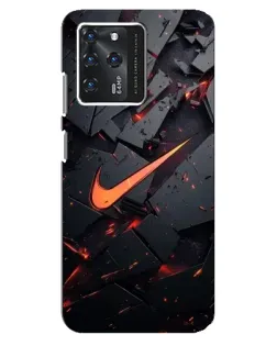 Чехол для Google Pixel 2 XL с картинкой «Nike — эффект разломов»