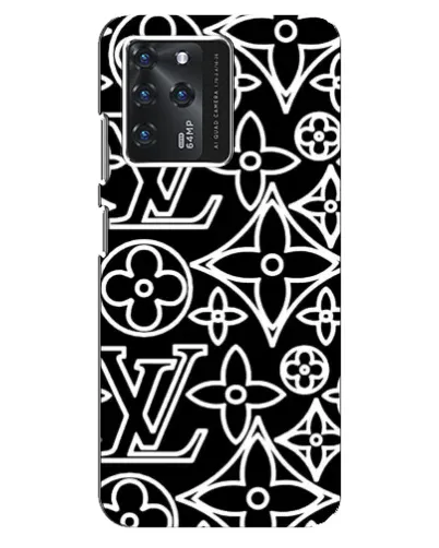 Чехол для Google Pixel 2 XL с картинкой «Черно-белый узор LV»
