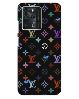 Чехол для Google Pixel 2 XL с картинкой «Цветная монограмма LV»