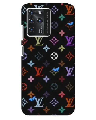 Чехол для Google Pixel 2 XL с картинкой «Цветная монограмма LV»