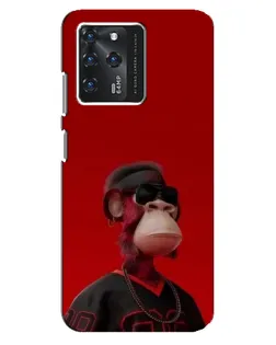 Чехол для Google Pixel 2 XL с картинкой «Bored Ape в красном»