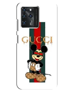 Чехол для Google Pixel 2 XL с картинкой «Микки Маус Gucci — полосы»