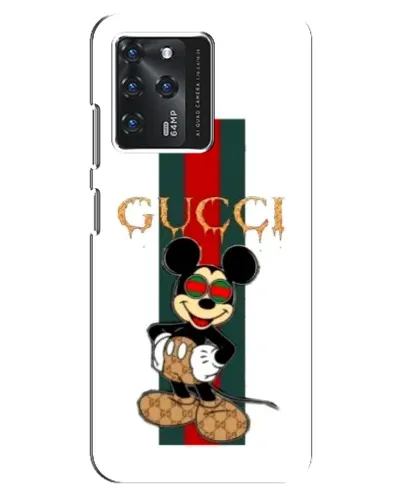 Чехол для Google Pixel 2 XL с картинкой «Микки Маус Gucci — полосы»