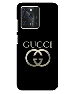 Чехол для Google Pixel 2 XL с картинкой «Gucci — золото на черном»