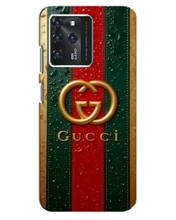 Чехол для Google Pixel 2 XL с картинкой «Gucci — фирменная полоса и золото»