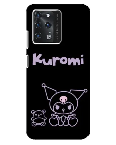 Чехол для Google Pixel 2 XL с картинкой «Kuromi — черный минимализм»