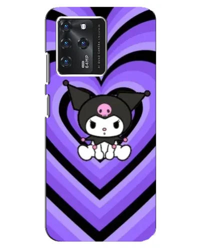 Чехол для Google Pixel 2 XL с картинкой «Kuromi и фиолетовые сердца»