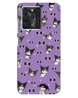 Чехол для Google Pixel 2 XL с картинкой «Kuromi — паттерн»