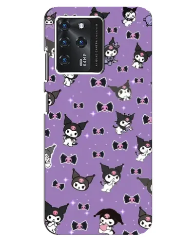 Чехол для Google Pixel 2 XL с картинкой «Kuromi — паттерн»