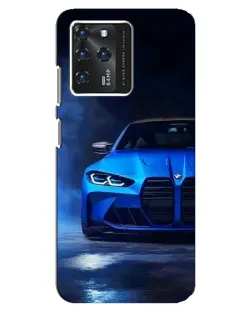 Чехол для Google Pixel 2 XL с картинкой «Голубая BMW M4»
