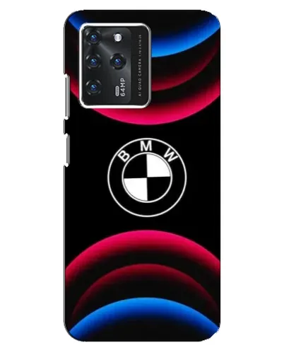 Чехол для Google Pixel 2 XL с картинкой «Логотип BMW и неоновые дуги»