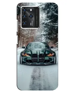 Чехол для Google Pixel 2 XL с картинкой «BMW в зимнем лесу»
