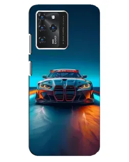 Чехол для Google Pixel 2 XL с картинкой «BMW — огни неона»
