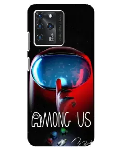 Чехол для Google Pixel 2 XL с картинкой «Красный импостер — макро»
