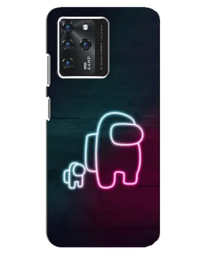 Чехол для Google Pixel 2 XL с картинкой «Among Us неон-арт»